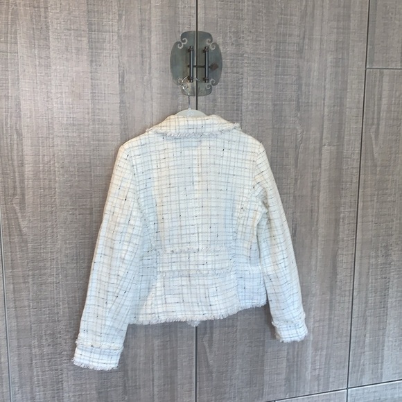 * SOLD* Ann Taylor Fringe Tweed Moto Jacket - Picture 10 of 17